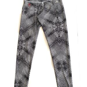 ADIDAS Women's Red/White Stripe 100% Polyester Athletic Track Pants